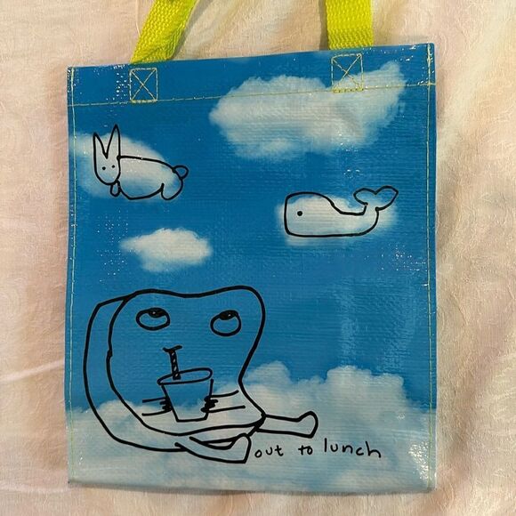 Blue Q Handbags - Blue Q Recycled Plastic Handy Tote Lunch Bag - Out to Lunch Whale